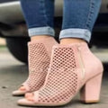 Sandalias gamuza rosa