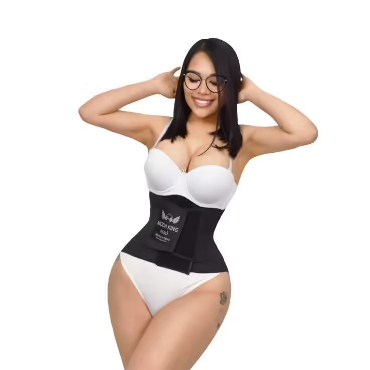 Faja Cinturilla reloj de arena negra