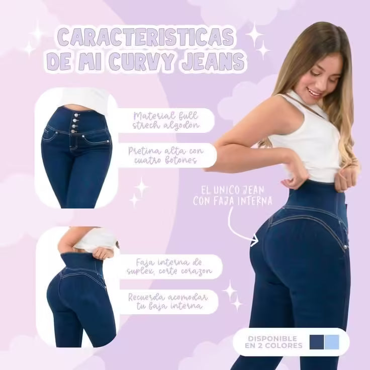 Curvy Jeans Azul