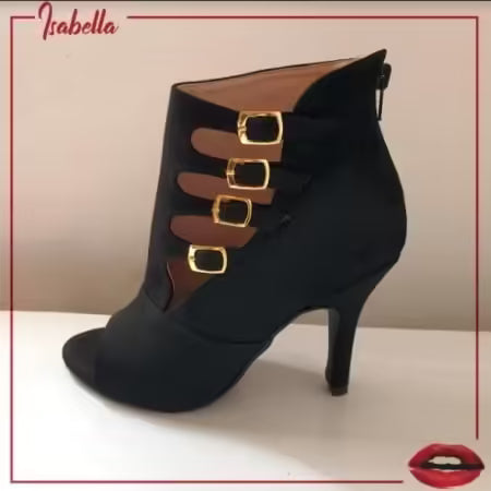 Sandalias gamuza negro