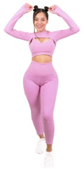 curvy set deportivo de suplex brasilero rosa