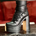 Botines eco-cuero negro