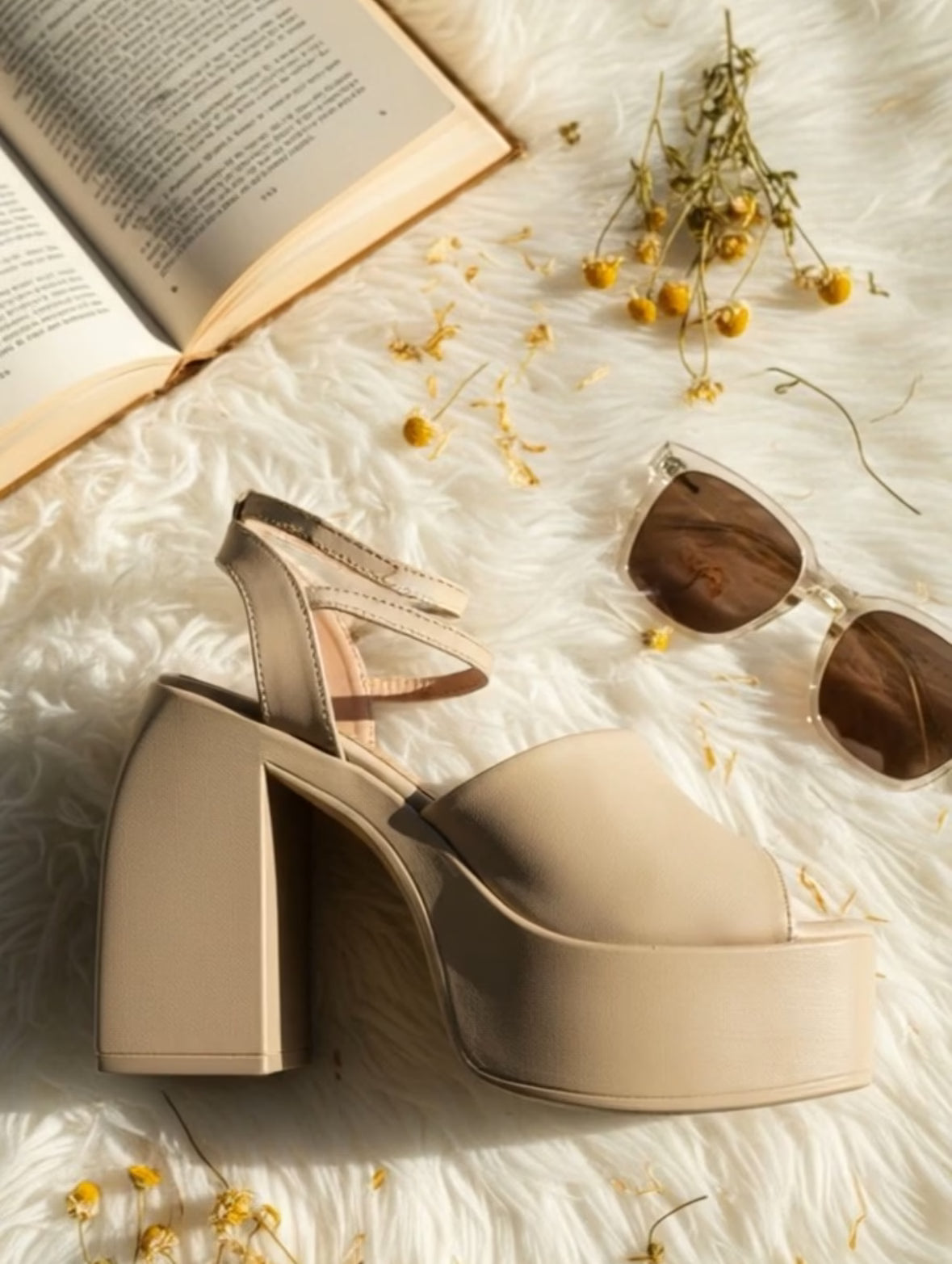 Sandalias eco-cuero peruano blanco invierno