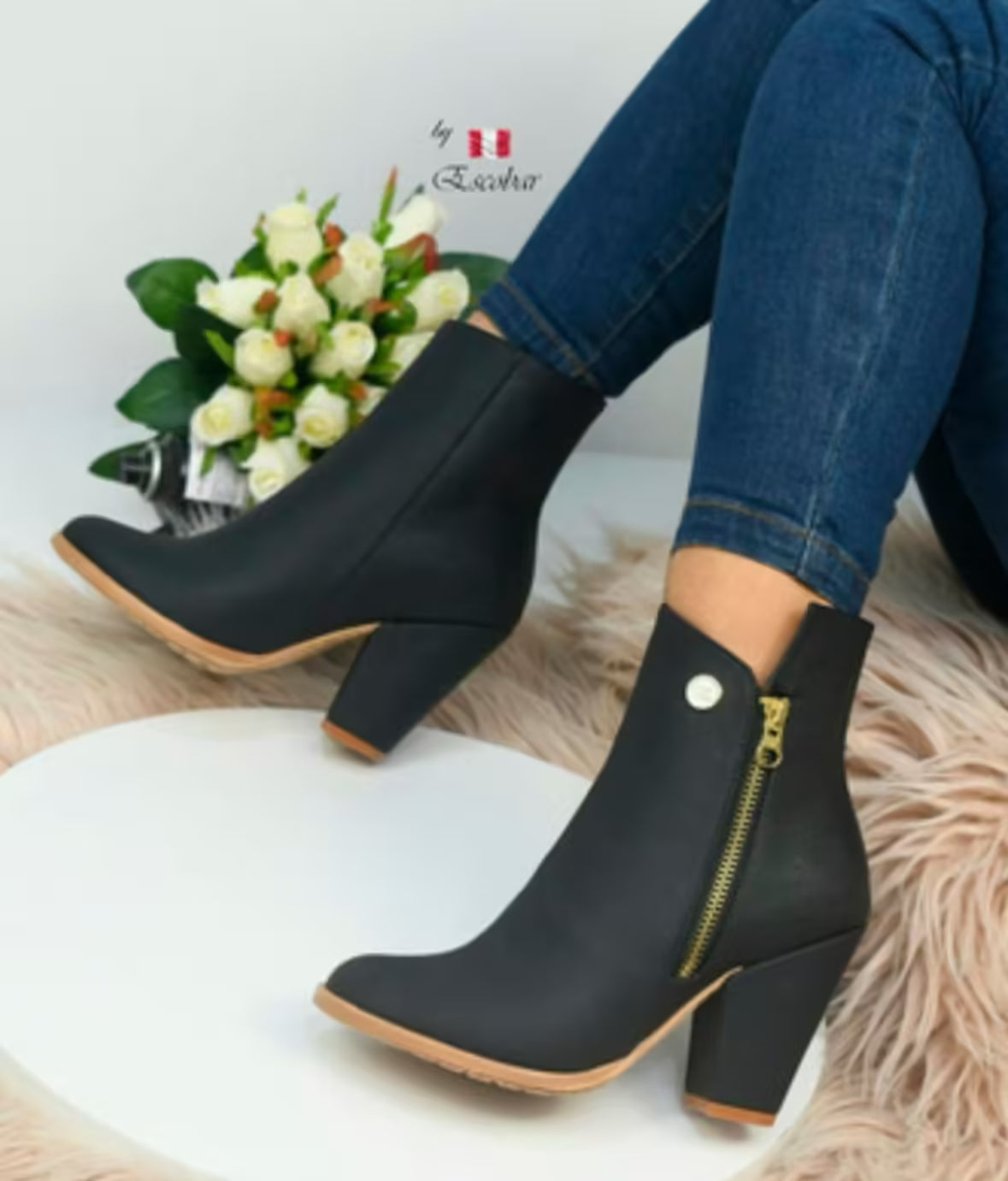 Botines negro Eco cuero