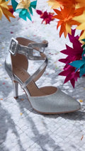 Sandalias eco-cuero peruano plata